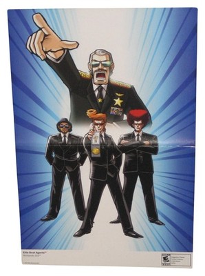 Nintendo Power Doppel-Seitiges Poster Elite Beat Agents DS & Fire