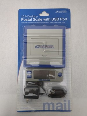 USPS Desktop Postal Scale w/USB Port (for mailable items up to 10lbs) KG/LB NEW