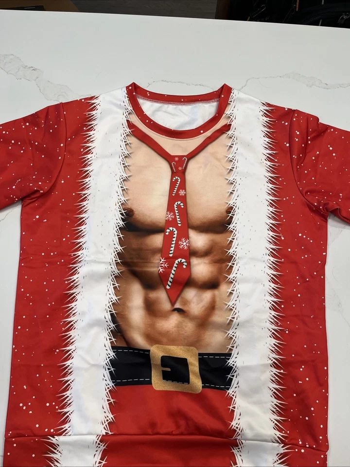 Camisa manga larga fea Navidad hombre talla L Foto 2 de 3