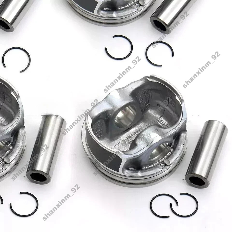 4x Pistons & Rings Φ82.51mm 21mm for 2.0TFSI Audi S3 TTS Quattro VW Golf R Seat Foto 2 de 3
