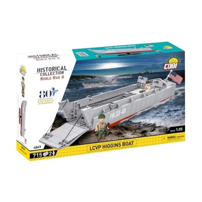 Cobi 4849 - Historical Collection - WWII LCVP Higgins Boat - New