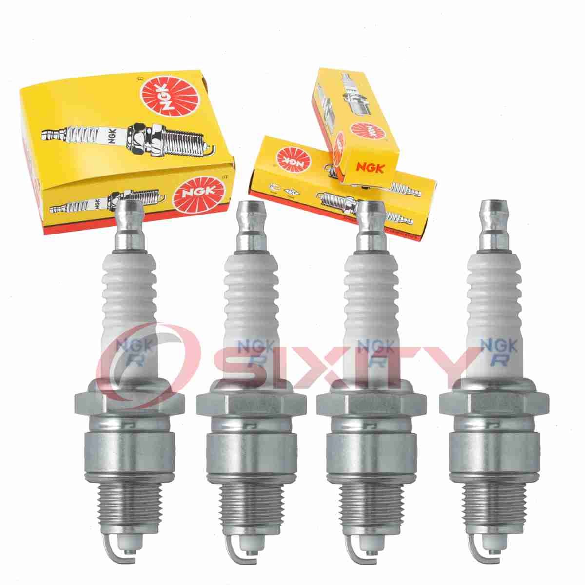4 pcs NGK Standard Spark Plugs for 1970-1971 Renault R10 1.3L L4 - Engine ch