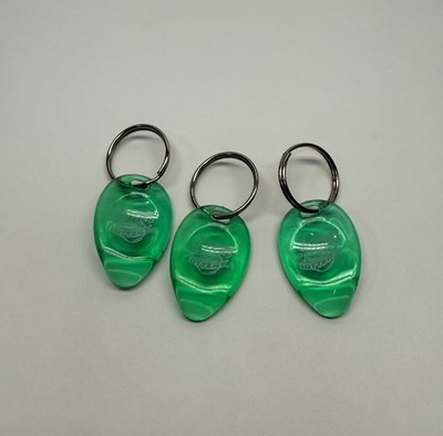 Bundle of 3 Lotto Picks Illinois Lottery Logo Ticket Scratchers Keychains Pick
