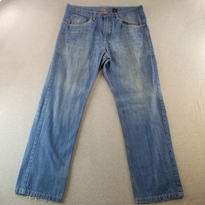 Roca Wear Jeans Men's Sz 38 VTG Med Wash 100% Cotton Normcore Durable Nice Comfy