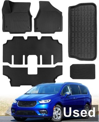 DiffCar  4C2T0 - Full Set Floor Mats/Cargo Liner for Chrysler,Black