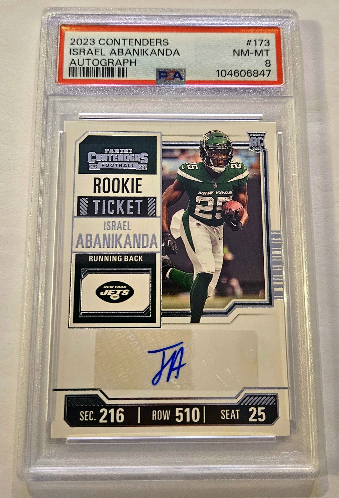 2023 Panini Contenders - Rookie Ticket Israel Abanikanda #173 (AU, RC)