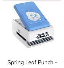 Creative Memories SPRING LEAF Decorative Punch - 2021 -NEW NIB