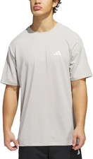 NEW Adidas Men's M Regular Fit Athletic T Shirt Short Sleeve Beige