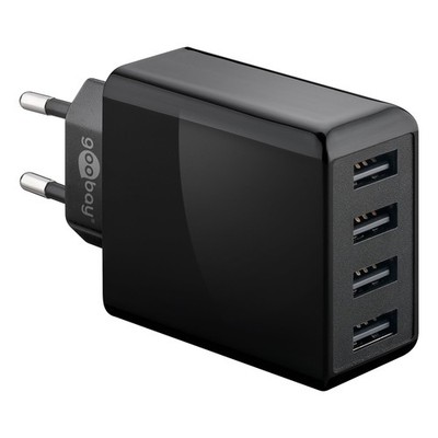 goobay Wentronic 44953 mobile device charger Indoor Black