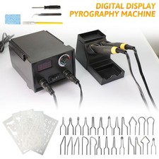 Digital Pyrography Wood Burning Kit Dual Pen Professional Wood Burner Tool