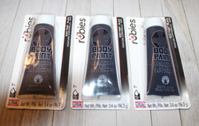 3 Packages - Black Body Paint Halloween Stage Make-Up by Rubie's 3.4 oz each NEW