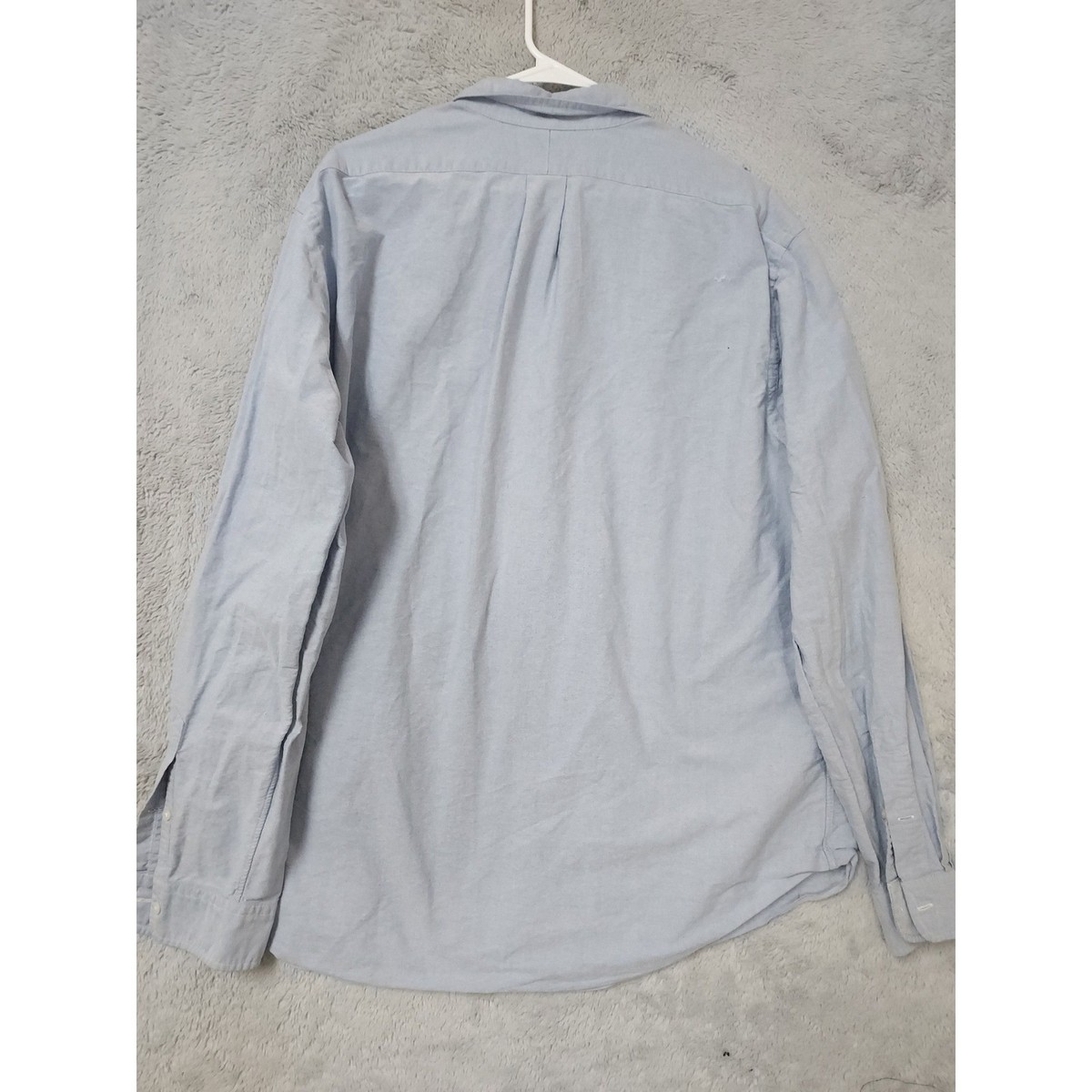 Polo Ralph Lauren Shirt Mens XXL Chambray Oxford Flesh Pony Iconic Blue Custom View 6
