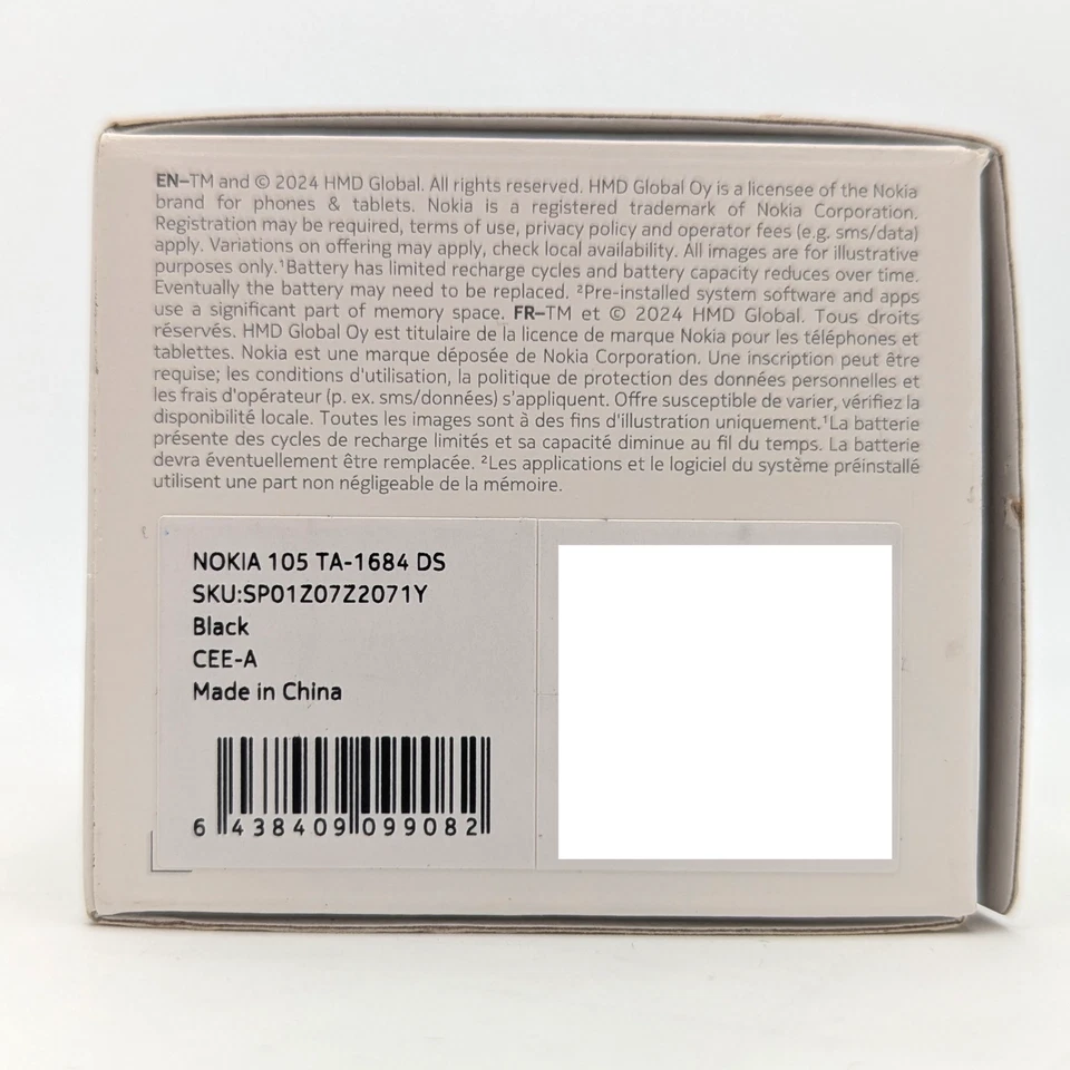 Nokia 105 TA-1684 DS 4MB | Negro | GSM DESBLOQUEADO Lote de 4 Foto 3 de 4