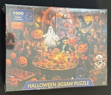 1000 Pc Halloween Puzzle. 27  x20  . Complete With Poster And Resealed