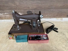 Vintage Kenmore Model E6354 Sewing Machine With Accessories