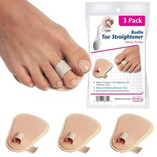 Podiatrists' Choice Toe Straightener 3-Pack Toe Aligners Gently Help Realig...