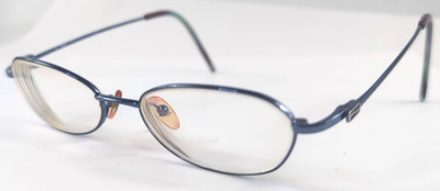 FENDI E574 Eyeglasses Frame 52-18-135 Blue Polish, Rare Designer