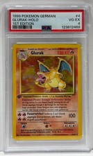 Glurak Holo #4 1st Edition – PSA 4 (VG-EX) – 1999 Basis Set – Deutsch – Original