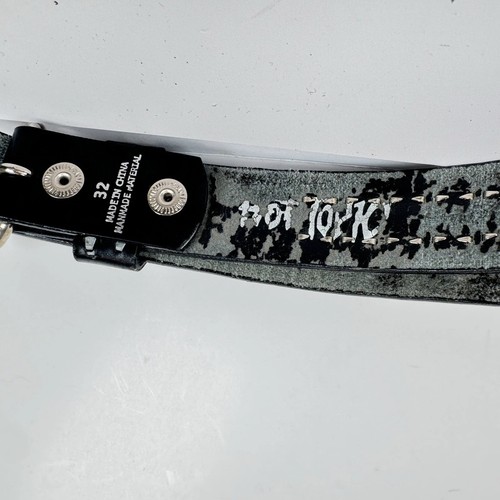 Vintage Hot Topic Pyramide Nieten Gürtel schwarz silberfarben Größe 32 Y2K Emo Goth Punk - Bild 3 von 13