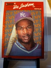 90 Donruss Bo Jackson MVP Error Card No (.) After Inc Flawless Condition ⭐⭐⭐⭐