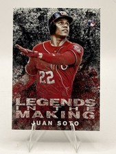 Juan Soto 2018 Topps Legends in the Making Black Rookie Card #LITM-8. rookie card picture