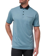 Travis Mathew Mens Featherweight Pocket Golf Polo Shirt Captains Blue Sz XXL NEW