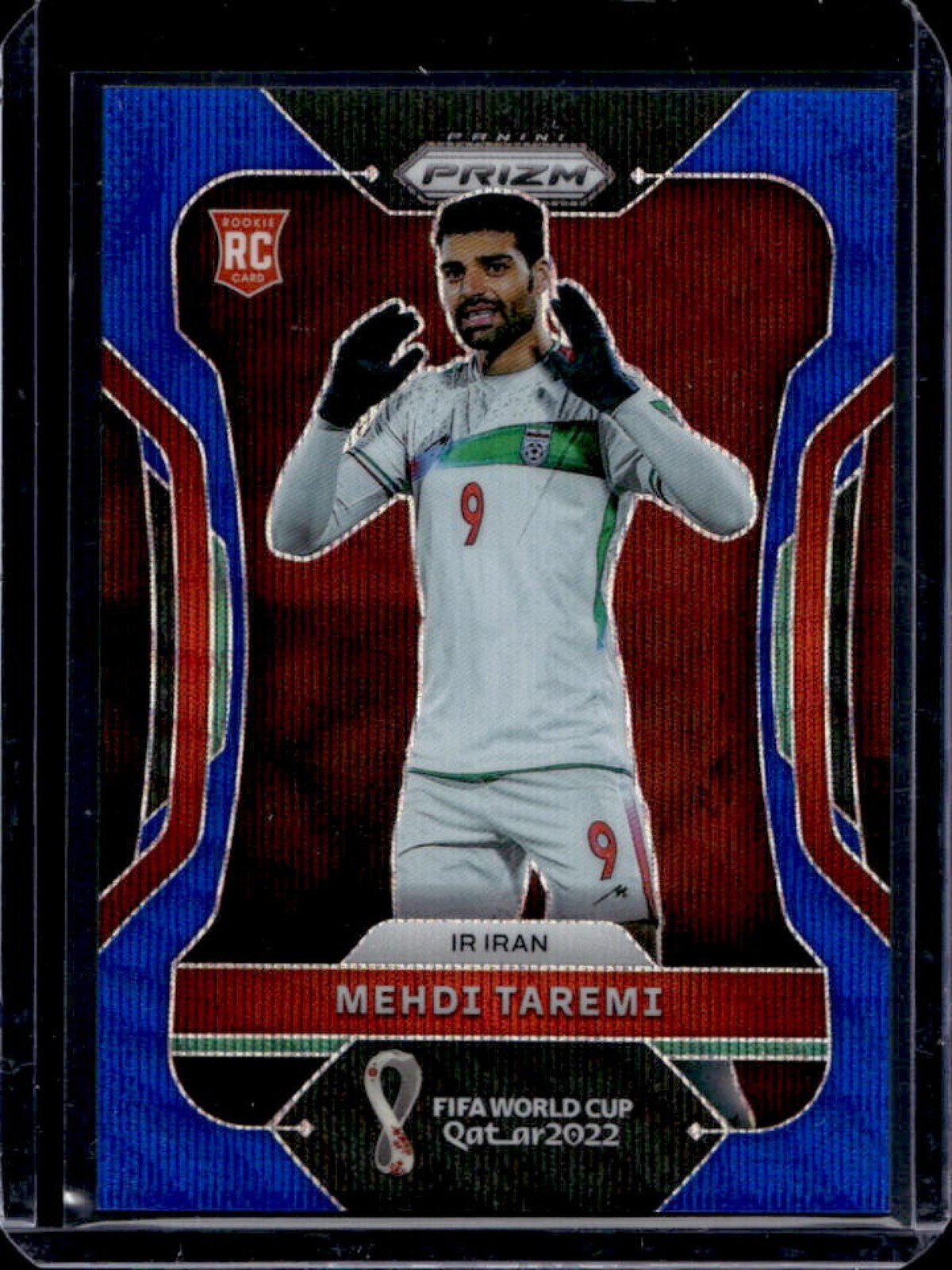 2022-23 Panini Prizm World Cup Mehdi Taremi RC Blue Wave Rookie #/199