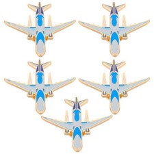 20 pcs Aircraft Brooch Pin: Metal Airplane Brooches - Flight Plane Lapel Pin