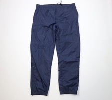 Vintage 90s Wilson Mens Large Blank Lined Windbreaker Joggers Pants Navy Blue