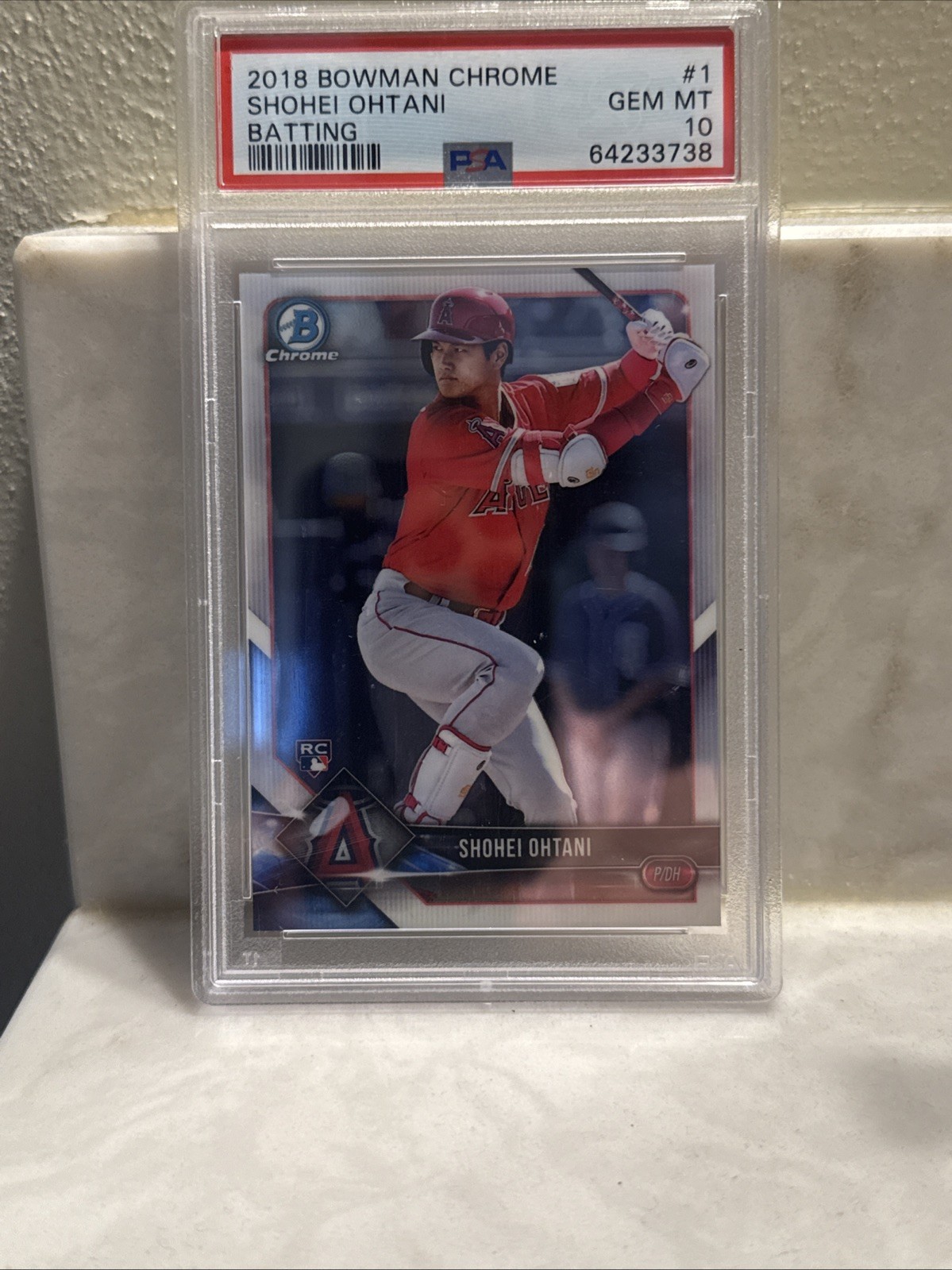 2018 BOWMAN CHROME SHOHEI OHTANI BATTING # 1 PSA GEM MT 10