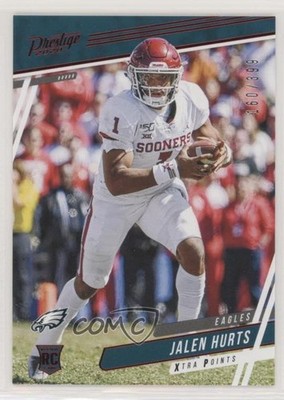 2020 Panini Prestige Rookies Xtra Points Red /399 Jalen Hurts #248 Rookie RC 1x9