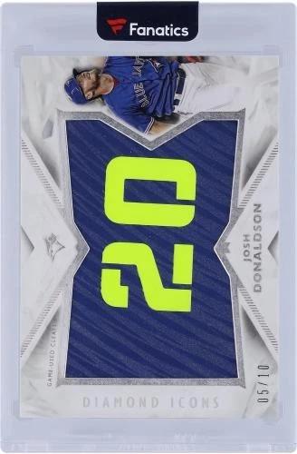 Tarjeta Josh Donaldson Toronto Blue Jays 2018 Topps Diamond Icons #PPR-JD #5/10 Foto 3 de 3