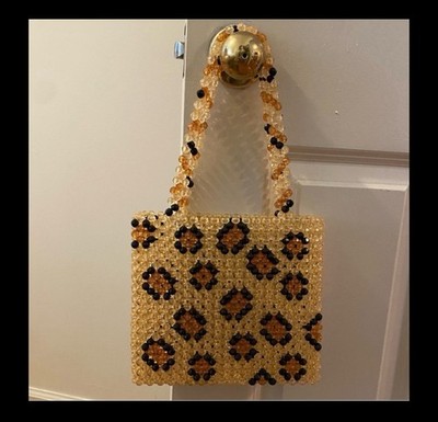 Susan Alexandra Iconic Leopard Beaded Bag
