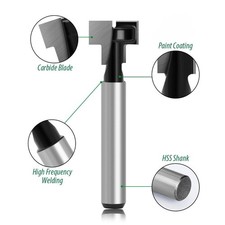1pcs 1/4 Shank TCT Keyhole T-Slot Router Bit for 3/8" 5/16" HEX Bolt set