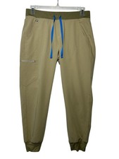 FIGS Zamora Jogger Scrub Pants Technical Collection in Sandstone Tan Size M/P