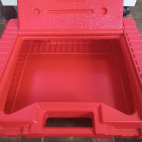 LEGO 1985 Vintage Red Plastic Carrying/Storage Case Snap Lid Clean