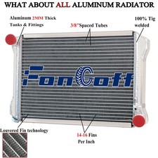 3 Row Aluminum Radiator For 1967-1974 1973 Mg Midget 1.3l L4 Gas Mt Cc6474