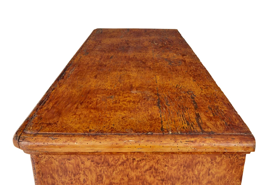 ARMARIO TRADICIONAL SUECO DE PINO PINTADO SIGLO XIX Foto 3 de 4