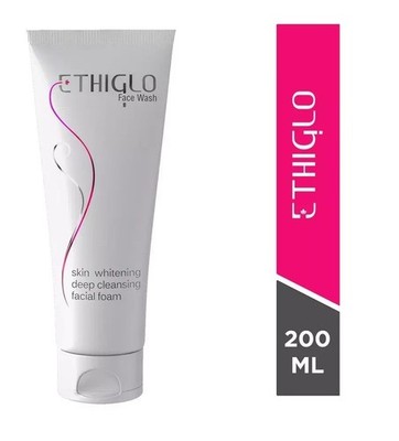 Ethiglo Skin Whiteninng Brightening Face Wash 200ml Deep Cleasing Facial Foam