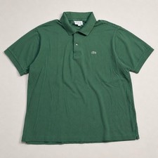 Lacoste Classic Fit Polo Shirt Mens Size 3XL Green Crocodile Logo Short Sleeve