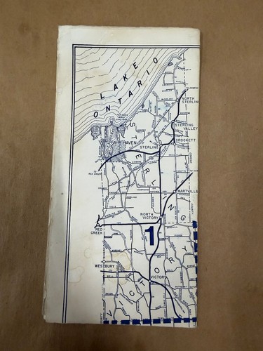 Vintage Cayuga County Voting District Map Arbon R. Hatfield District 8 NY