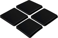 Reston Lloyd G-105-B Square Gas Stove Burner Covers, Set of 4, Black, 9" X 0.75"