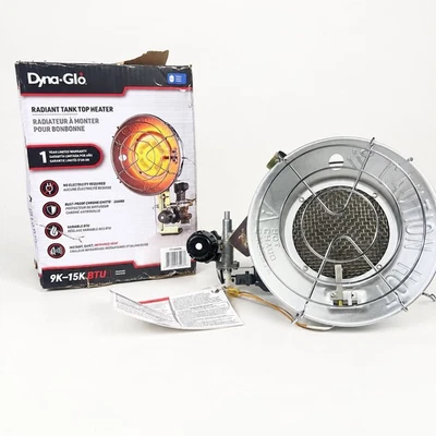 Dyna-Glo TT15000M 9K-15K BTU Radiant Tank Top Propane Heater New Open Box - Image 1 of 4