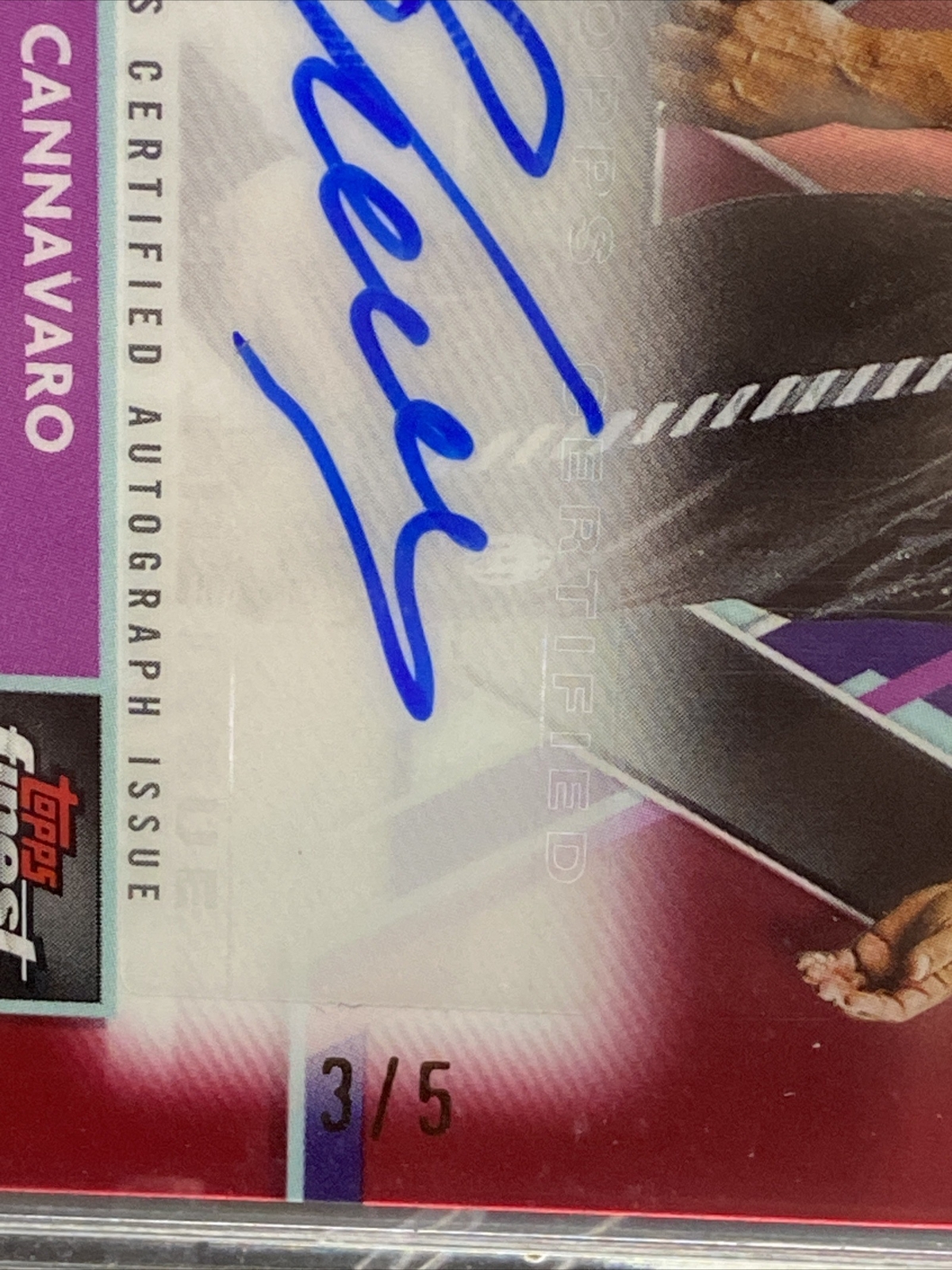 Carte Sportive Topps Finest UEFA 2024-25 Fabio Cannavaro Auto RED Refractor /5 - Juventus