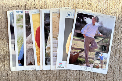 SIRDAR 9 His and Hers  Hand Knitting Sweater Patterns