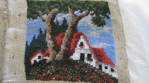 Menge 4 ~ 4 Jahreszeiten ~ Frühling Sommer Winter Herbst ~ abgeschlossen Nadelspitze 9 x 9 ~ LBDCN - Bild 3 von 5