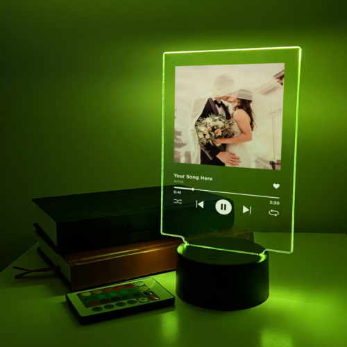 Personalisiertes Foto Song Rahmen Text Musik Album LED Nachtlicht & 16 Farben! - Bild 9 von 9