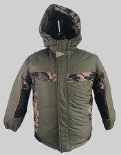 Youth Boys Reversible Jacket Arctic Quest Green Camo Lined Hooded M 10/12