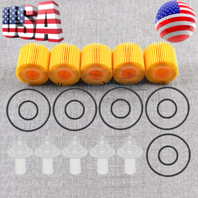 5pcs Oil Filter For Toyota Corolla Prius Prius V C-HR Scion xD 1.8L 04152-YZZA6