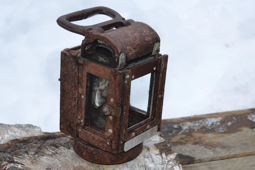 WW2 Original German Military Bakelite Lantern from the battlefield.